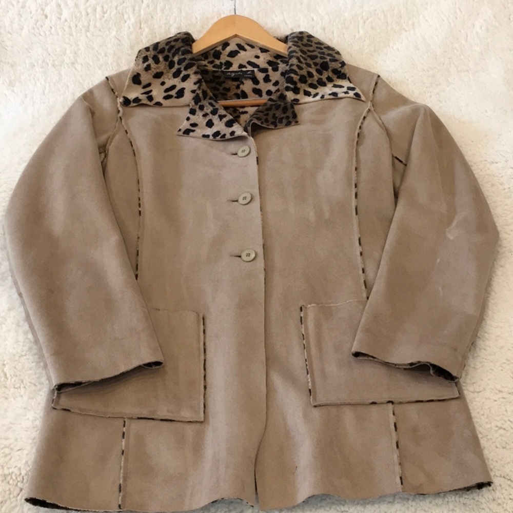 Agnes B leopard print jacket